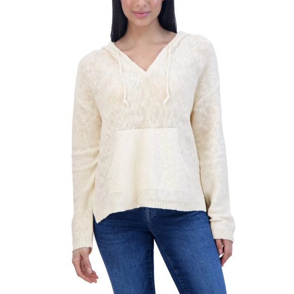 Lucky Brand Women's Baja Sweater Hoodie, Cream, Multiple Sizes Available - Picture 1 of 5